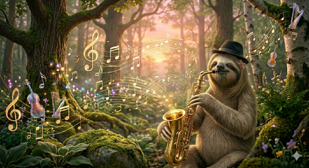 slow jazz with the sloth